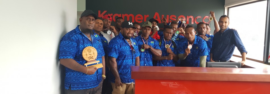 KA Solomon Islands support bodybuilders