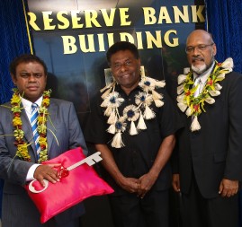 Opening of the Reserve Bank of Vanuatu New Building
